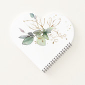 Grünpflanzen Babydusche Notizblock (Rückseite)