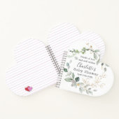 Grünpflanzen Babydusche Notizblock (Innenseite)