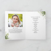 Grünpflanzen Beerdigung Reihenfolge des Dienstes e Programm (Innenseite)