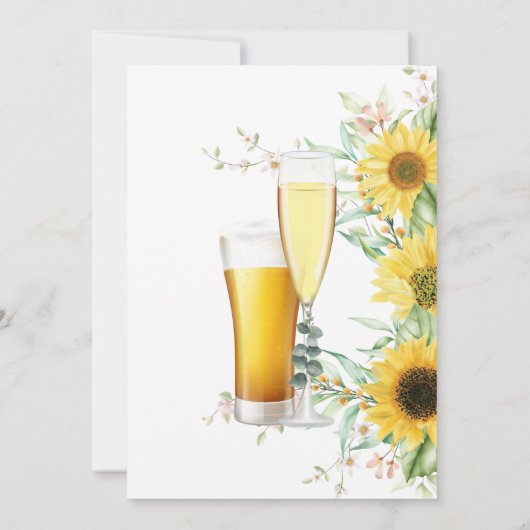 Grünpflanzen Blasen und Brause Paare Dusche Invita Einladung (Rückseite)