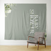 Grünpflanzen Blumendusche Foto Hintergrund Wandteppich (Beispiel (Horizontal))