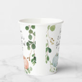 Grünpflanzen Blumenpumpengeschlecht Gender Reveal Pappbecher (Links)