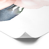 Grünpflanzen Blumenrahmen Foto Quinceañe Begrüßung Poster (Ecke)