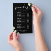 Grünpflanzen-Blumensalon-Service-Menü-Preisliste Flyer (Handgriff)
