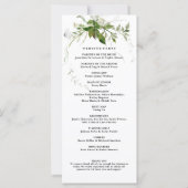 Grünpflanzen Botanicals Wasserfarbkalligrafie-Prog (Rückseite)