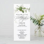 Grünpflanzen Botanicals Wasserfarbkalligrafie-Prog (Stehend Vorderseite)