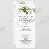 Grünpflanzen Botanicals Wasserfarbkalligrafie-Prog (Vorne/Hinten)