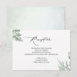 Grünpflanzen Botanische Blätter Empfang Einladung