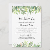 Grünpflanzen botanische Blätter wir noch immer kün Einladung (Vorderseite)