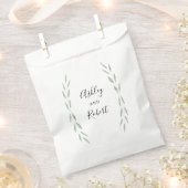 Grünpflanzen Botanische Favoriten, Hochzeitsempfan Geschenktütchen (Ausgeschnitten)