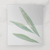 Grünpflanzen Botanische Platzkarten, Hochzeit Platzkarte (Innenseite Aufgefaltet)