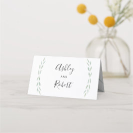 Grünpflanzen Botanische Platzkarten, Hochzeit Platzkarte