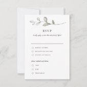 Grünpflanzen | Botanische Wasserfarben - RSVP - Ka Einladung (Vorderseite)