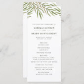 Grünpflanzen | Botanisches Doppelhochzeitprogramm Programm (Vorne/Hinten)