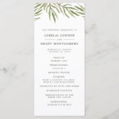 Grünpflanzen | Botanisches Doppelhochzeitprogramm Programm (Vorderseite)