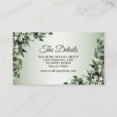 Grünpflanzen der Hochzeitspartei Eukalyptus-Blätte Begleitkarte (Vorderseite)