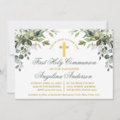 Grünpflanzen Einladung (Vorderseite)