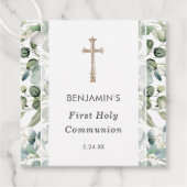 Grünpflanzen | Erste Einladung der Heiligen Kommun Geschenkanhänger (Vorderseite)