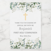 Grünpflanzen | Erste kommunale Olivenölprägemarken Weinetikett (Einzelnes Label)