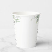 Grünpflanzen, Eukalyptus-Blätter, Boho, Babydusche Pappbecher (Rechts)