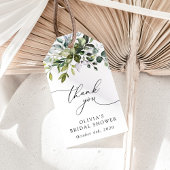 Grünpflanzen, Eukalyptus-Blätter, Boho, Brautparty Geschenkanhänger