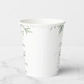 Grünpflanzen, Eukalyptus-Blätter, Boho, Brautparty Pappbecher (Rechts)