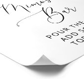 Grünpflanzen, Eukalyptus-Blätter, Boho, Mimosa Bar Poster (Ecke)