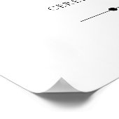 Grünpflanzen, Eukalyptus-Blätter, Hochzeitzeitstag Poster (Ecke)