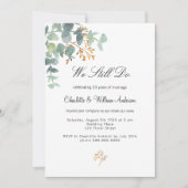 Grünpflanzen Eukalyptus Einladung (Vorderseite)