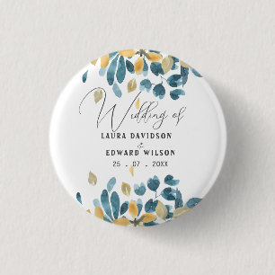 Grünpflanzen-Eukalyptus-Grüngartenpapier Button