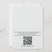 Grünpflanzen Eukalyptus Rustikale Elegante QR-Code Einladung (Rückseite)