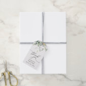 Grünpflanzen, Eukalyptusblätter, Boho, Taufe Geschenkanhänger (Mit Garn)