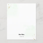 Grünpflanzen Flyer (Hinten)