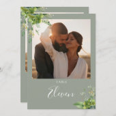 Grünpflanzen Foto Sage Grüne Tischnummer (Vorne/Hinten)