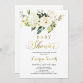 Grünpflanzen Gender Neutral Baby Shower Einladung (Vorne/Hinten)
