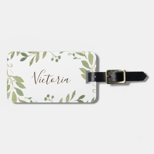 Grünpflanzen Gepäckanhänger (Vorderseite horizontal)