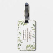 Grünpflanzen Gepäckanhänger (Rückseite vertikal)