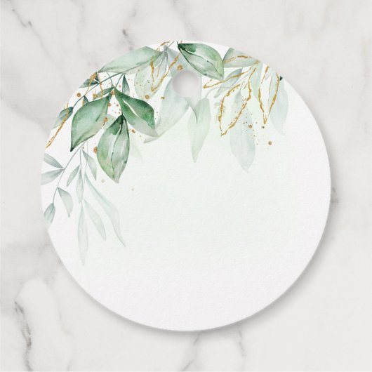 Grünpflanzen Geschenkanhänger (Rückseite)