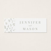 Grünpflanzen Hochzeit QR Registerausweis (Vorderseite)