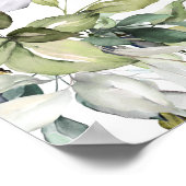 Grünpflanzen Hochzeitsempfang Plakat (Ecke)