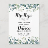 Grünpflanzen Hochzeitskippe Hochzeitszeichen Postkarte (Vorderseite)