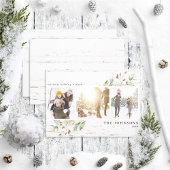 Grünpflanzen im Bauernhof Neutrale FotoCollage Feiertagskarte