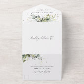 Grünpflanzen in einer Hochzeitsfeier All In One Einladung (Außenbereich)