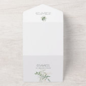 Grünpflanzen in einer Hochzeitsfeier All In One Einladung (Außenbereich)