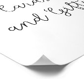 Grünpflanzen - Karten und Geschenke Babyduschplaka Poster (Ecke)