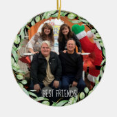 Grünpflanzen Keramik Ornament (Vorne)