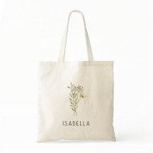 Grünpflanzen Minimal Personalisierter floraler Nam