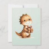 Grünpflanzen Minimalistisch Personalisiert erster Einladung (Rückseite)