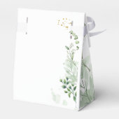 Grünpflanzen Minimalistische Gastgeschenk Hochzeit Geschenkschachtel (Rückseite)