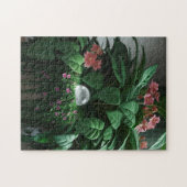 Grünpflanzen mit Kristallkugel Puzzle (Horizontal)